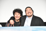 （左から）上阪隼人、一ノ瀬ワタル、映画『四月の余白』公開記念舞台挨拶に登場