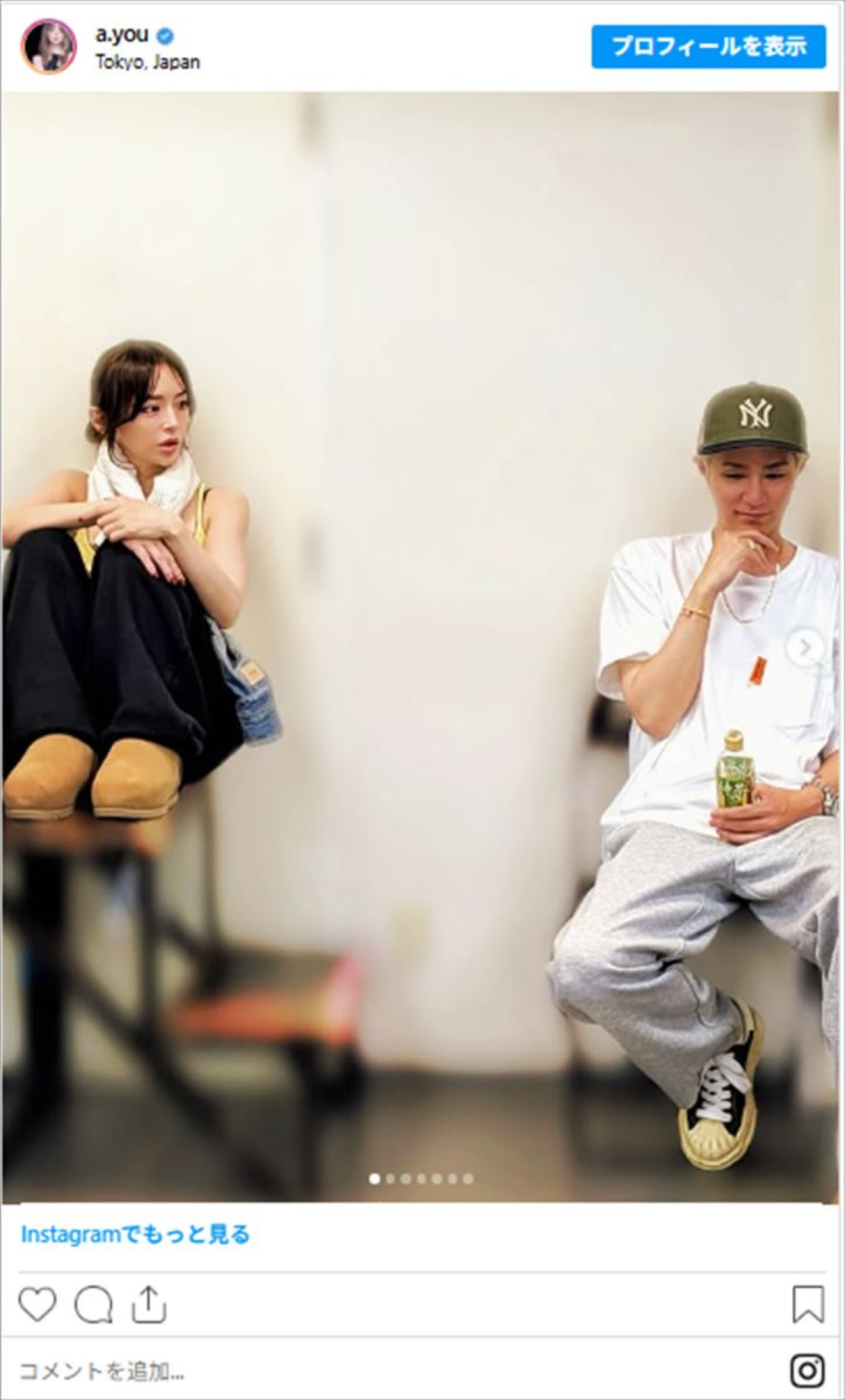 浜崎あゆみ、肩のタトゥーがチラリ　汗だくでツアーリハに挑む姿にファン感動