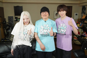 『24時間テレビ49‐愛は地球を救う‐』で対談した（左から）ちゃんみな、青山剛昌、京本大我