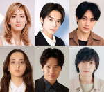 ミュージカル『メアリ・シェリー』に出演する（上段左から）柚香光、小池徹平、太田基裕、（下段左から）石田ニコル、木内健人、平間壮一