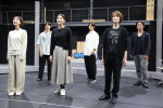 音楽劇『３９歳』稽古場取材会の様子