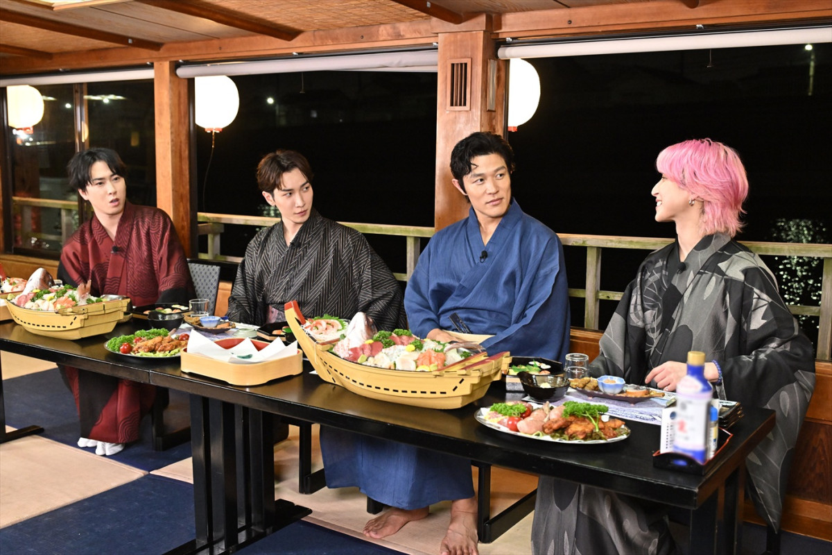 今夜放送『Snow Man 佐久間 渡辺 宮舘の江戸川会』　鈴木亮平が初参戦、屋形船で浴衣トーク！