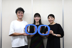（左から）盛隆二、太田緑ロランス、入手杏奈