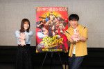 映画『ストリートファイター／ザ・ムービー』日本語吹替キャスト（左から）丹生明里、なだぎ武