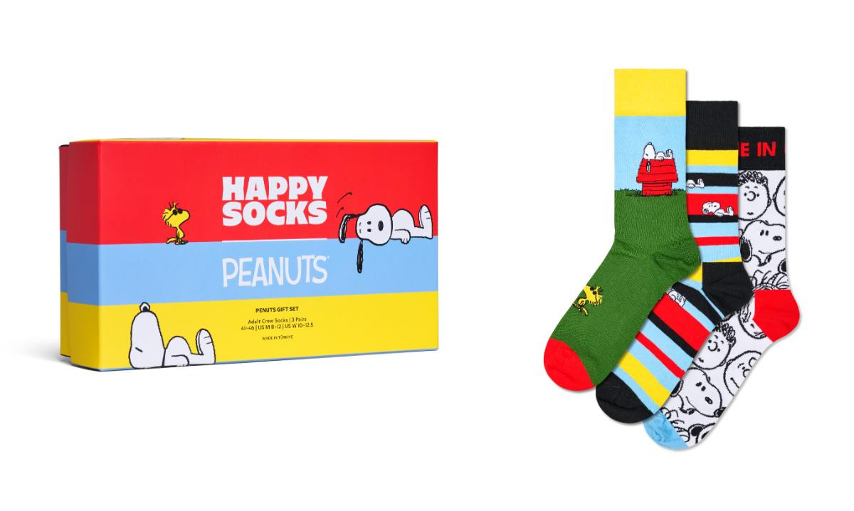『PEANUTS』の鮮やかな靴下が登場へ! 踊るスヌーピーなどポップなデザイン