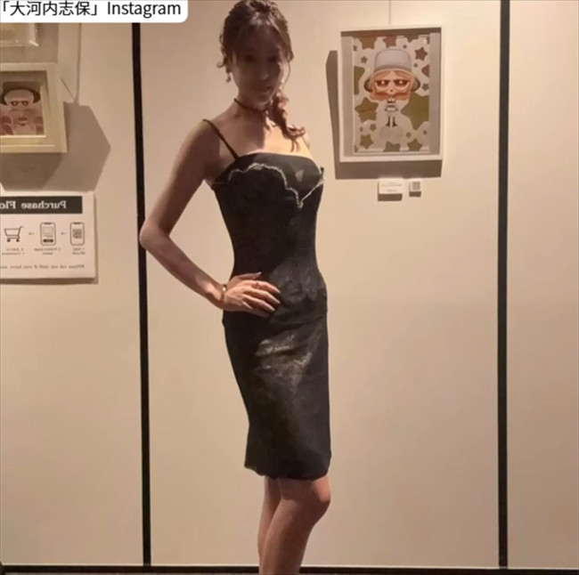 大河内志保、ソロショット　※「大河内志保」Instagram
