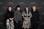 ケリング「ウーマン・イン・モーション」トークに登壇した（左から）村田千恵子、二宮和也、エイミー・ホンマ、是枝裕和