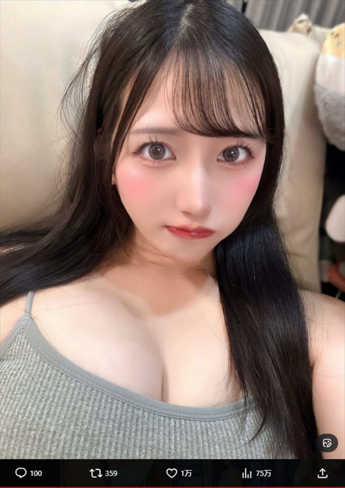 「AIではなく、日本に実在する至高の女こと私」　フォロワー500万の165cm美女、圧倒的プロポーションにネット衝撃