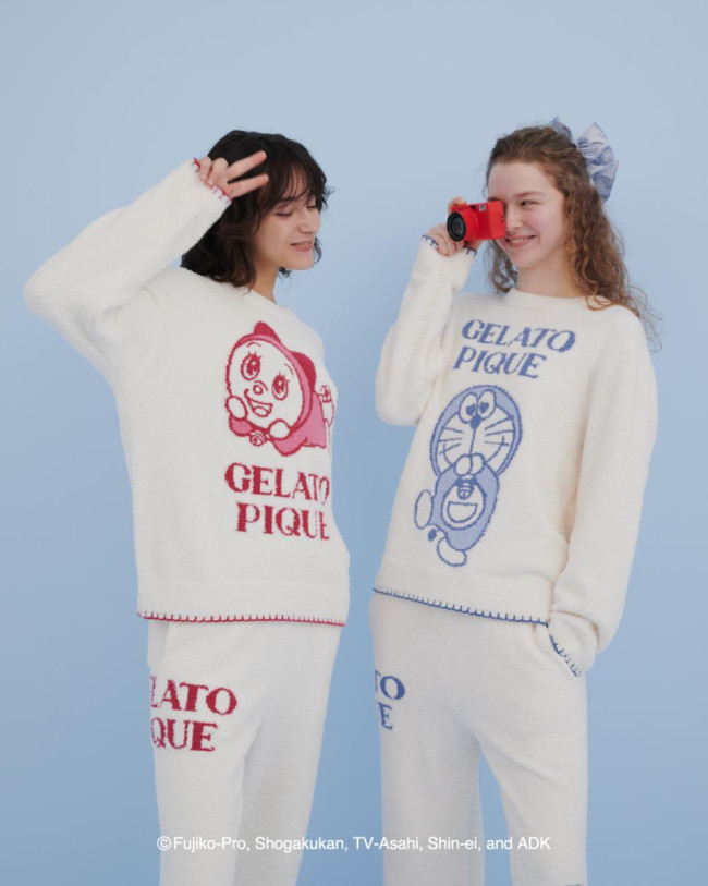gelato pique ドラえもん ぬいぐるみ 写真）『ドラえもん』×「ジェラピケ」コラボ第2弾！ “なりきりニット