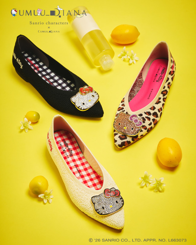 キティ×ダイアナ Sanrio× DIANA リボンヒールパンプス24.0m 写真）サンリオ×「ダイアナ」が初コラボ！ キティのリボンがヒールに