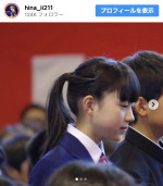 菊池日菜、“卓球に出会う前”の記念ショットを披露　※「菊池日菜」インスタグラム