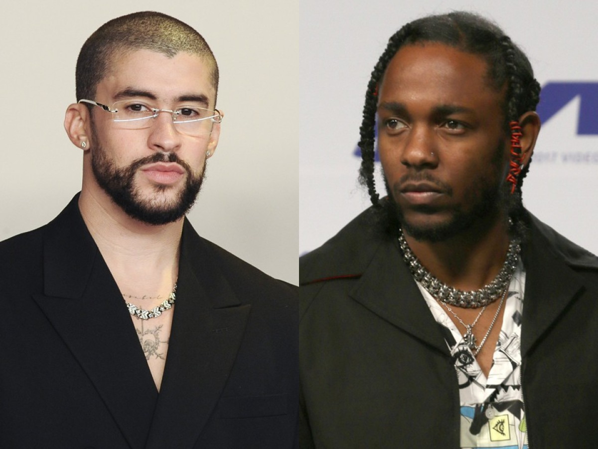 （左から）バッド・バニー、ケンドリック・ラマー