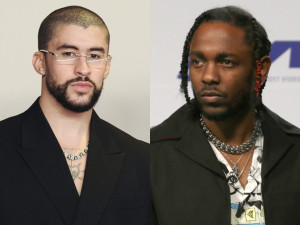 （左から）バッド・バニー、ケンドリック・ラマー