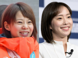 （左から）高木菜那、石川佳純