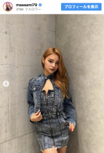 ファン称賛の全身デニムコーデ　※「小田愛実」インスタグラム