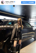 板野友美、自慢の愛車公開　※「板野友美」インスタグラム