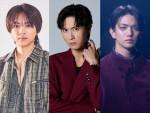 『エスドラ』各作品で主演を務める（左から）timelesz佐藤勝利、A.B.C-Z橋本良亮、Aぇ! group正門良規