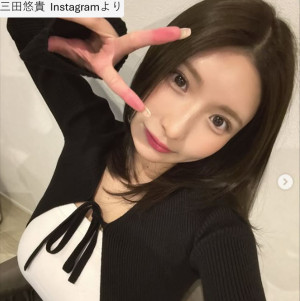 三田悠貴、ソロショット　※「三田悠貴」Instagram