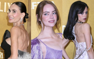 第32回アクター賞開催（左から）デミ・ムーア、エマ・ストーン、ジェナ・オルテガ