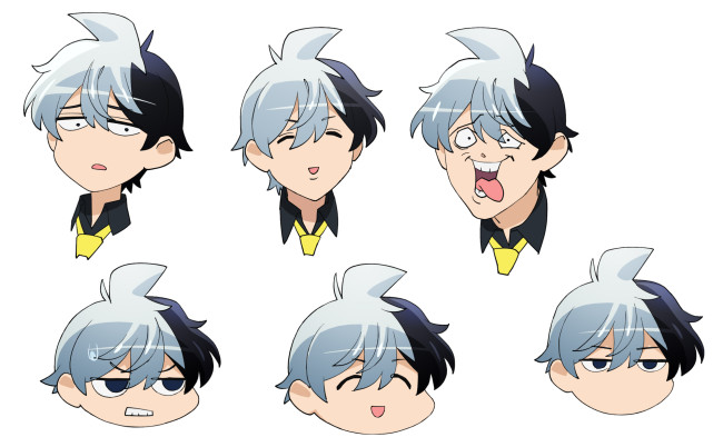 TVアニメ『超巡！超条先輩』超条巡キャラクター設定画