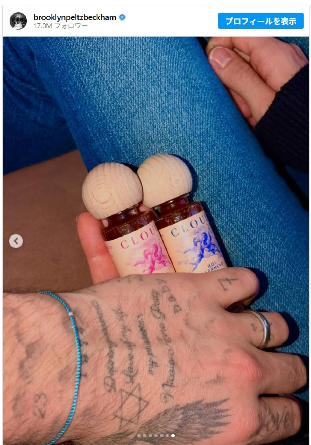 ブルックリン・ベッカム、不仲の家族への皮肉を込めたタトゥーを新たに追加