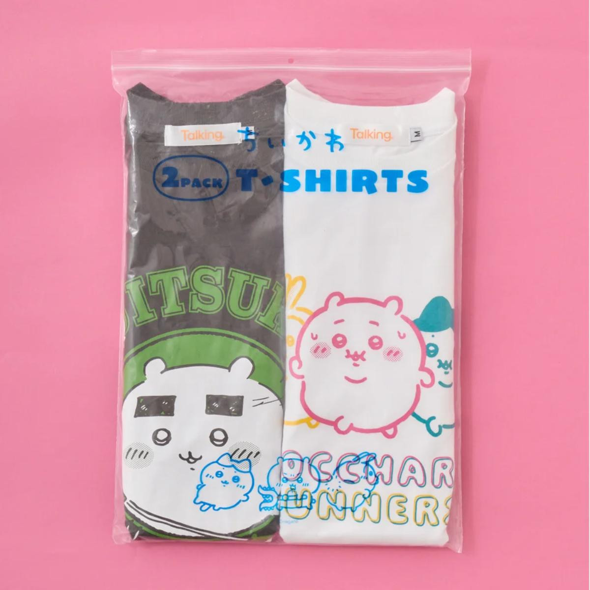 ちいかわ「パックTシャツ」4．24から発売！　ぷっくりシールの限定ノベルティ付き全3種