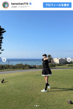 狩野舞子、ミニスカゴルフウェア姿を披露　※「狩野舞子」Instagram