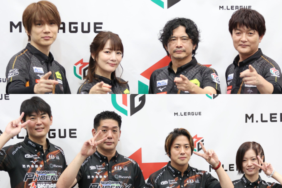 （上）TEAM RAIDEN／雷電、（下）セガサミーフェニックス