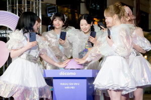NTTドコモpresents“ナイトグラフィーイルミネーション by Galaxy with ME：I”点灯式に登壇したME：I
