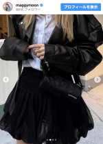 マギー、春コーデを披露　※「マギー」Instagram