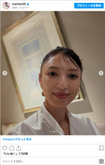 いつもよりモードな雰囲気に仕上がった望月理恵　※「望月理恵」Instagram