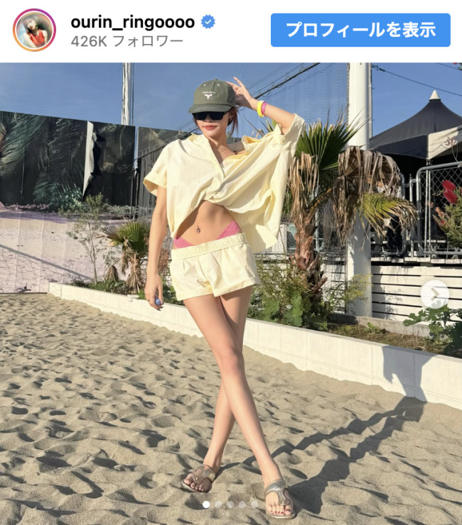 王林、美スタイル全開のオフショット　※「王林」Instagram