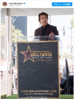 デヴィッド・ベッカムがハリウッド殿堂入り　トム・クルーズも駆けつける　※「ヴィクトリア・ベッカム」Instagram