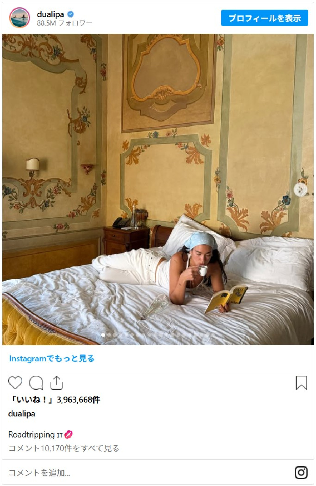 新婚デュア・リパ＆カラム・ターナー、ロマンティックなハネムーンフォトを振り返り！