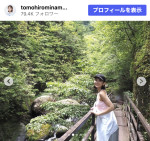 友廣南実、タンクトップで夏を満喫　※「友廣南実」Instagram