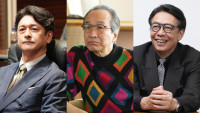 ドラマ『俺たちの箱根駅伝』に出演する（左から）石丸幹二、小日向文世、生瀬勝久
