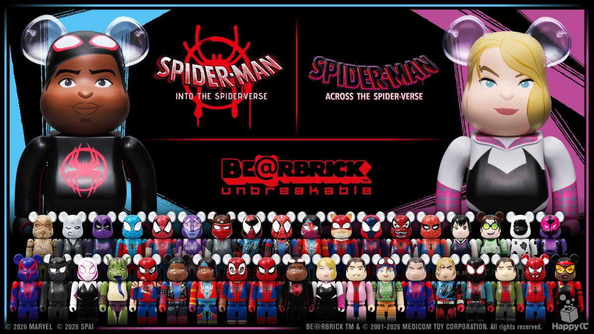 260825「MARVEL『SPIDER－MAN：SPIDER－VERSE』／Happyくじ『BE＠RBRICK』」