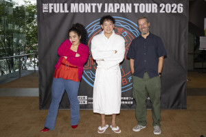 日米合作ブロードウェイミュージカル『フル・モンティ』初日前会見にて
