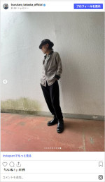 渋い、渋すぎる！　鶴太郎の最新コーデ　※「片岡鶴太郎」Instagram