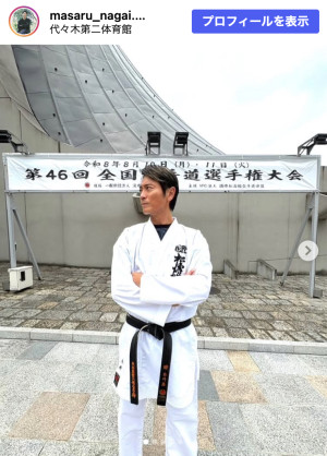 永井大、子どもたちと空手大会へ　※「永井大」Instagram