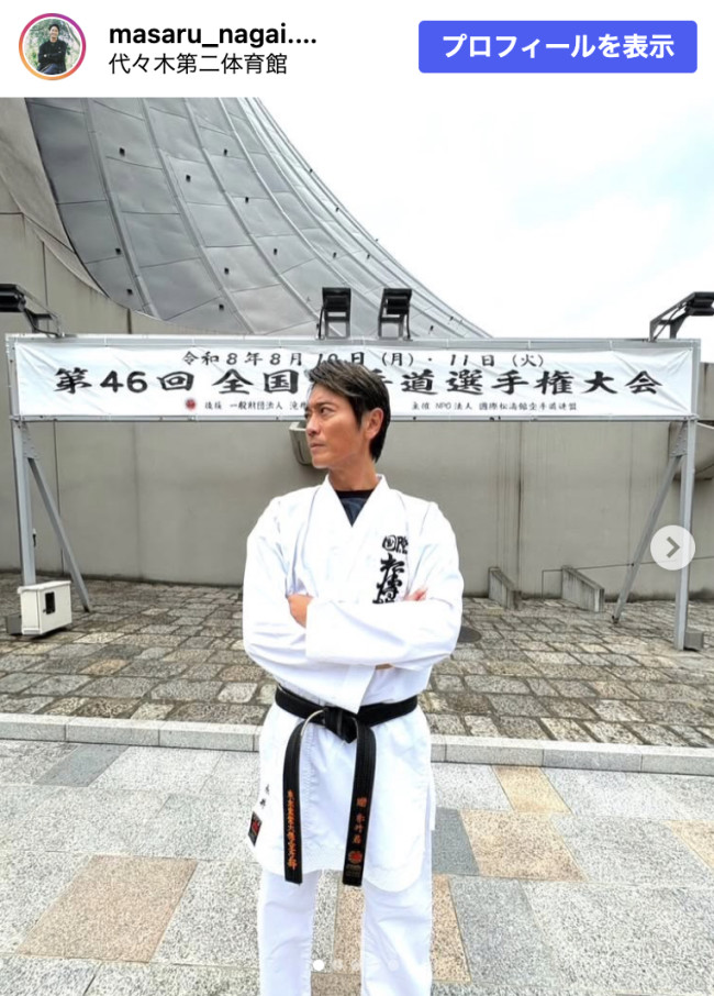 永井大、子どもたちと空手大会へ　※「永井大」Instagram