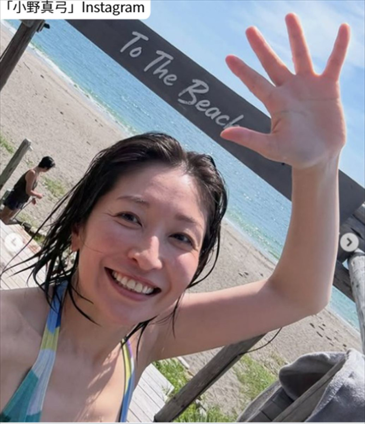 小野真弓、ソロショット　※「小野真弓」Instagram