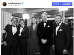 （左から）アレハンドロ・ゴンサレス・イニャリトゥ監督、トム・クルーズ、キャサリン妃、ウィリアム皇太子、デヴィッド・ベッカム　※「デヴィッド・ベッカム」Instagram
