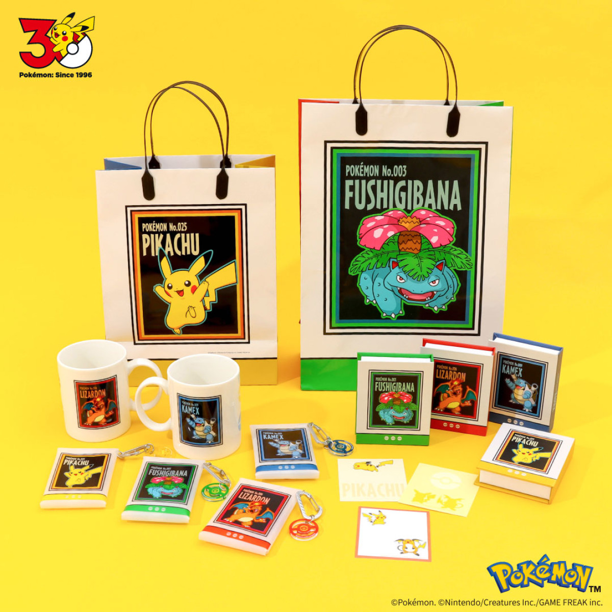 3COINSに『ポケモン』アイテム登場へ! フシギダネからミュウまで全151匹をデザインしたバッグなど展開