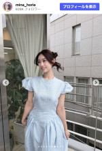 堀江聖夏、ワンピース姿のオフショット　※「堀江聖夏」Instagram