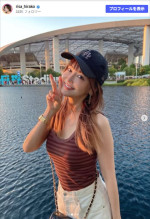 BTSライブに参戦した平子梨沙、若々しいタンクトップ姿を公開　※「平子梨沙」Instagram