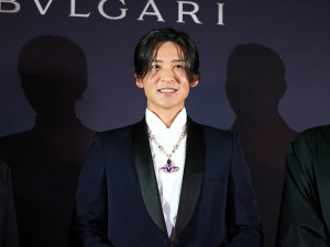 大阪城プロジェクションマッピング「SINFONIA」点灯式に登場した目黒蓮