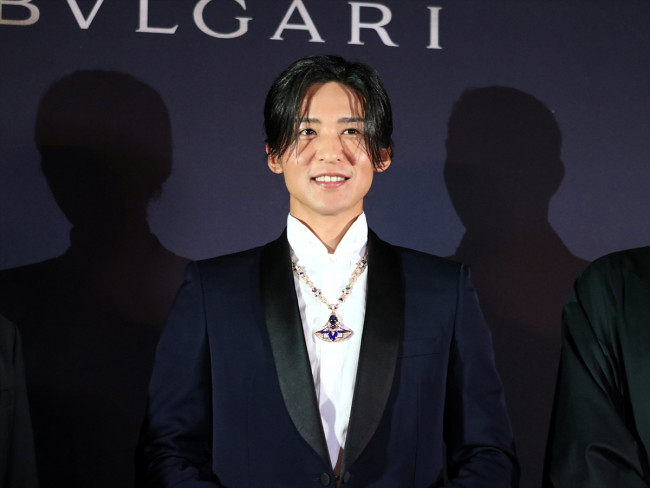大阪城プロジェクションマッピング「SINFONIA」点灯式に登場した目黒蓮
