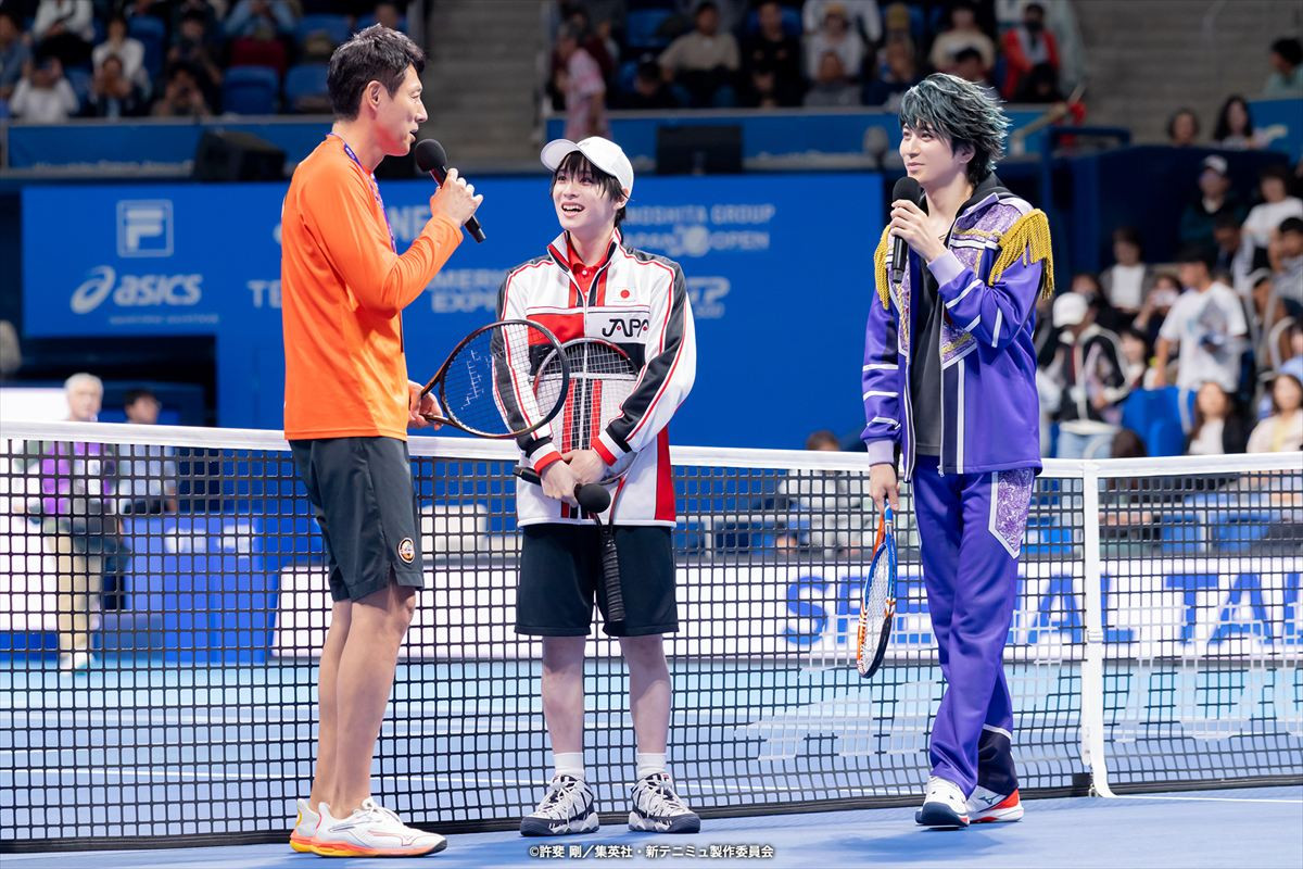 木下ジャパンオープンテニスに越前リョーマ＆リョーガが！　錦織圭選手と撮影も