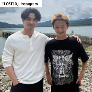 （左から）横浜流星と大角英夫　※「LOST10」Instagram